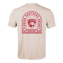 Florida Panthers Levelwear Richmond Stained Glass T-Shirt Khaki