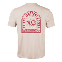 Ottawa Senators Levelwear Richmond Stained Glass T-Shirt Khaki