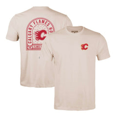 Calgary Flames Levelwear Richmond Stained Glass T-Shirt Khaki