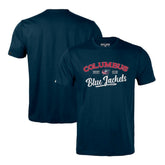 Columbus Blue Jackets Levelwear Richmond Ice Wall T-Shirt Navy