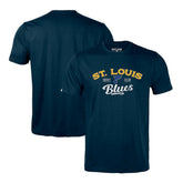 St. Louis Blues Levelwear Richmond Ice Wall T-Shirt Navy