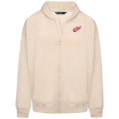 Detroit Red Wings Levelwear Uphill Stained Glass Full-Zip Hoodie Jacket Khaki