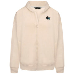 San Jose Sharks Levelwear Uphill Stained Glass Full-Zip Hoodie Jacket Khaki