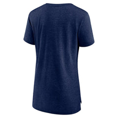 Atlanta Braves Women's League Leader Tri-Blend T-Shirt Navy