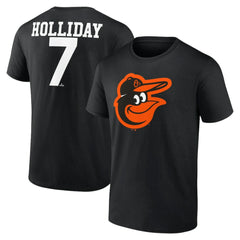 Jackson Holliday Baltimore Orioles Icon Player Name &Number T-Shirt Black