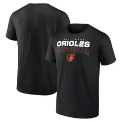Baltimore Orioles Stacked Baseball T-Shirt Black