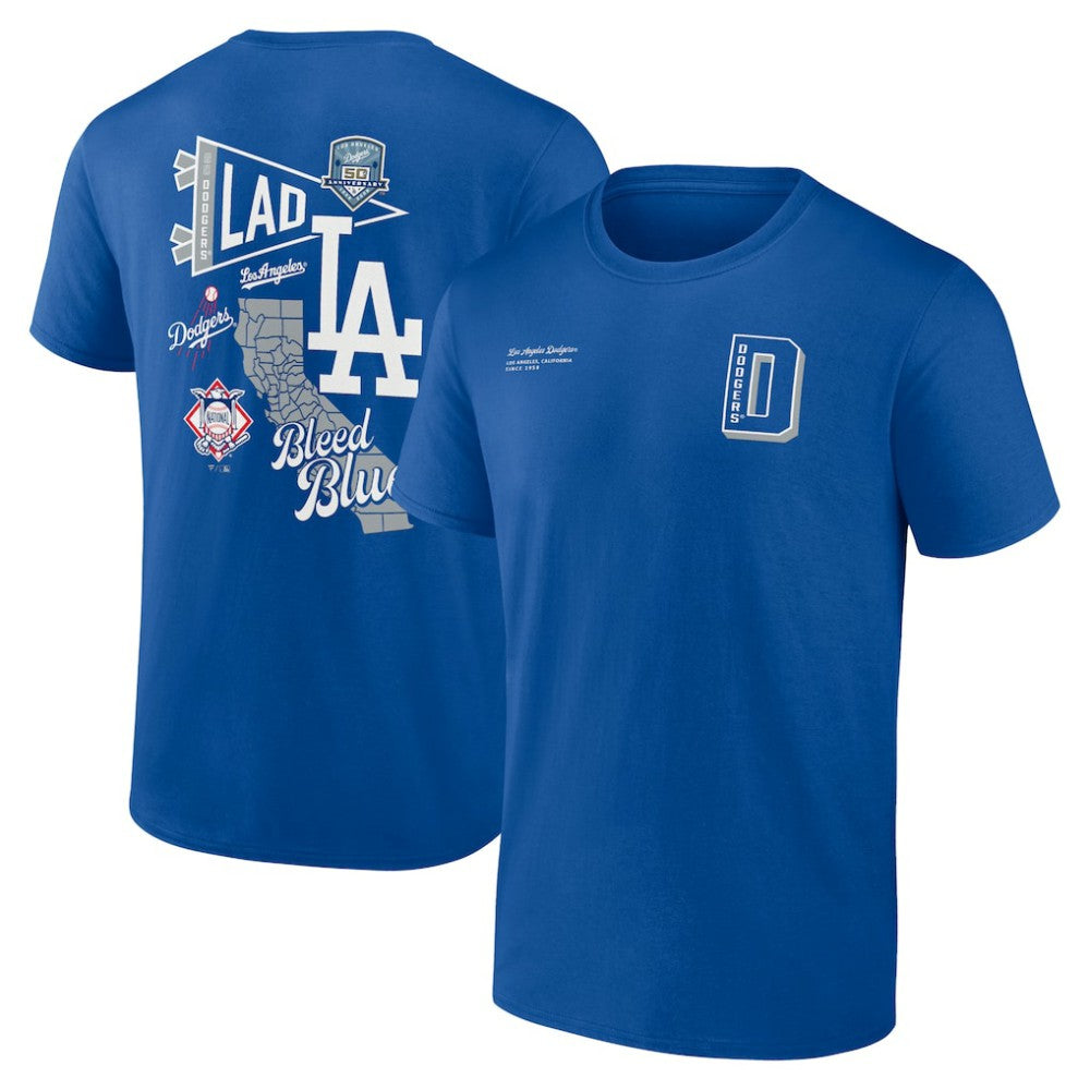 Los Angeles Dodgers Split Zone T-Shirt Royal