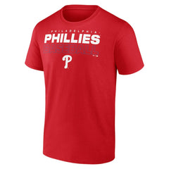 Philadelphia Phillies Stacked Baseball T-Shirt Red