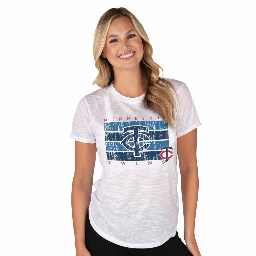 Minnesota Twins Concepts Sport Women's Infuse Knit Top White