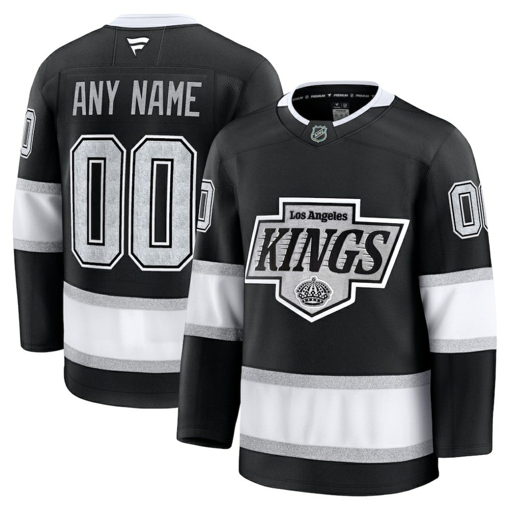 Los Angeles Kings Fanatics Home Premium Custom Jersey Black