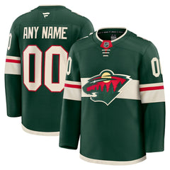 Minnesota Wild Fanatics Home Premium Custom Jersey Green