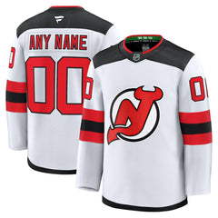New Jersey Devils Fanatics Away Premium Custom Jersey White