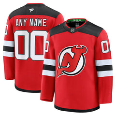 New Jersey Devils Fanatics Home Premium Custom Jersey Red