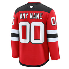 New Jersey Devils Fanatics Home Premium Custom Jersey Red