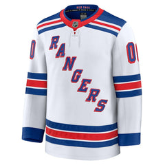 New York Rangers Fanatics Away Premium Custom Jersey White