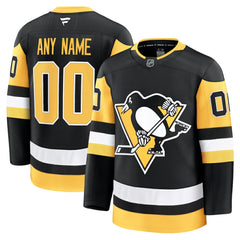 Pittsburgh Penguins Fanatics Home Premium Custom Jersey Black