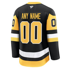 Pittsburgh Penguins Fanatics Home Premium Custom Jersey Black