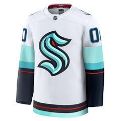 Seattle Kraken Fanatics Away Premium Custom Jersey White