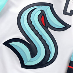Seattle Kraken Fanatics Away Premium Custom Jersey White