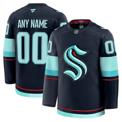 Seattle Kraken Fanatics Home Premium Custom Jersey Deep Sea Blue