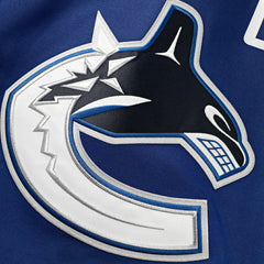 Vancouver Canucks Fanatics Home Premium Custom Jersey Blue