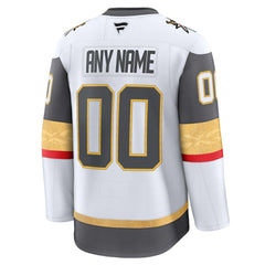 Vegas Golden Knights Fanatics Away Premium Custom Jersey White