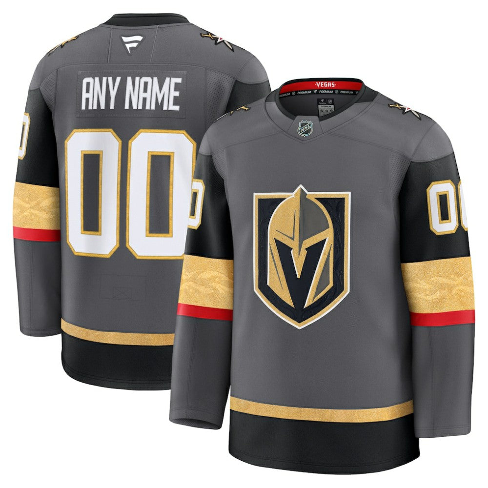 Vegas Golden Knights Fanatics Alternate Premium Custom Jersey Gray