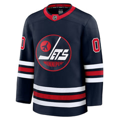 Winnipeg Jets Fanatics Alternate Premium Custom Jersey Navy