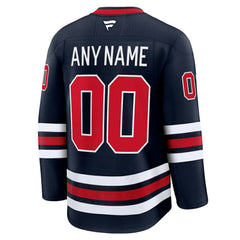 Winnipeg Jets Fanatics Alternate Premium Custom Jersey Navy