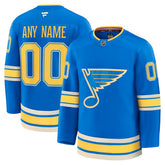 St. Louis Blues Fanatics Alternate Premium Custom Jersey Blue