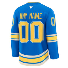 St. Louis Blues Fanatics Alternate Premium Custom Jersey Blue