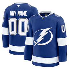 Tampa Bay Lightning Fanatics Home Premium Custom Jersey Blue