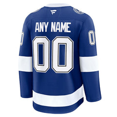 Tampa Bay Lightning Fanatics Home Premium Custom Jersey Blue