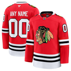 Chicago Blackhawks Fanatics Home Premium Custom Jersey Red