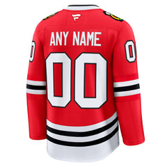 Chicago Blackhawks Fanatics Home Premium Custom Jersey Red