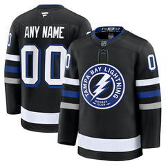 Tampa Bay Lightning Fanatics Alternate Premium Custom Jersey Black