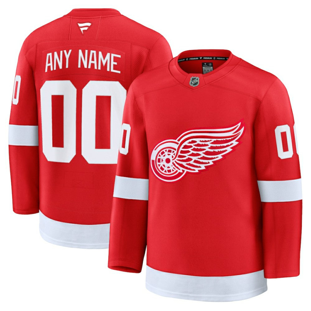 Detroit Red Wings Fanatics Home Premium Custom Jersey Red