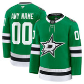 Dallas Stars Fanatics Home Premium Custom Jersey Kelly Green
