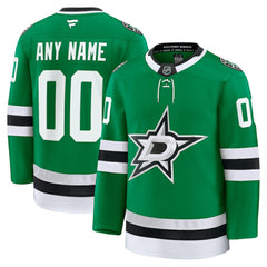 Dallas Stars Fanatics Home Premium Custom Jersey Kelly Green