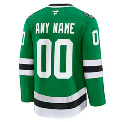 Dallas Stars Fanatics Home Premium Custom Jersey Kelly Green