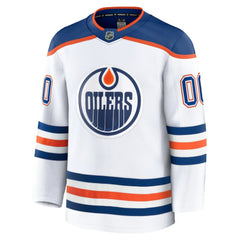 Edmonton Oilers Fanatics Away Premium Custom Jersey White