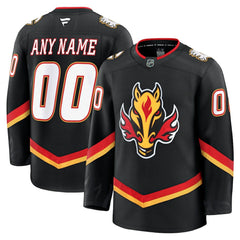 Calgary Flames Fanatics Alternate Premium Custom Jersey Black