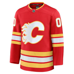 Calgary Flames Fanatics Home Premium Custom Jersey Red
