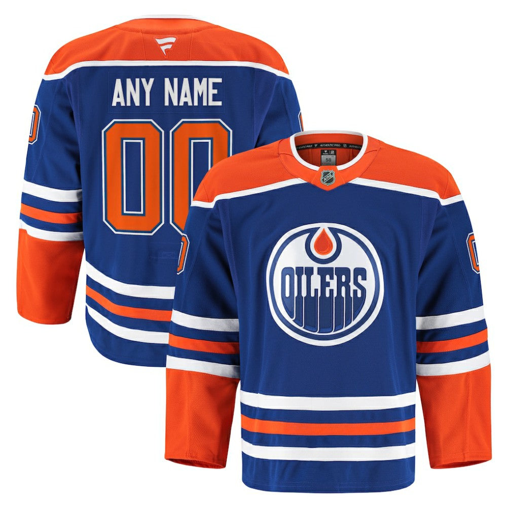 Edmonton Oilers Fanatics Home Authentic Pro Custom Jersey Royal