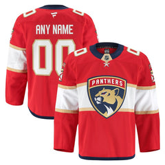 Florida Panthers Fanatics Home Authentic Pro Custom Jersey Red