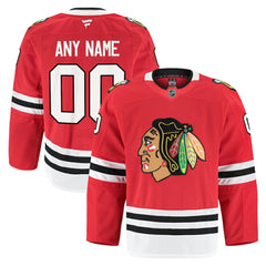 Chicago Blackhawks Fanatics Home Authentic Pro Custom Jersey Red