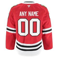 Chicago Blackhawks Fanatics Home Authentic Pro Custom Jersey Red