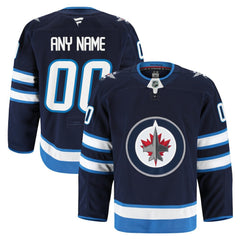 Winnipeg Jets Fanatics Home Authentic Pro Custom Jersey Navy