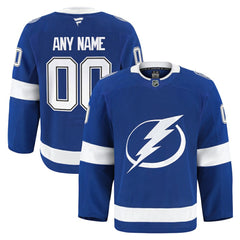 Tampa Bay Lightning Fanatics Home Authentic Pro Custom Jersey Blue