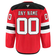 New Jersey Devils Fanatics Home Authentic Pro Custom Jersey Red